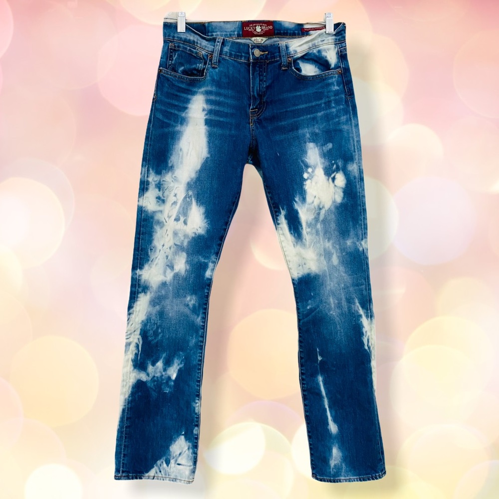 LUCKY BRAND • Custom Bleach Dye Jeans, 10